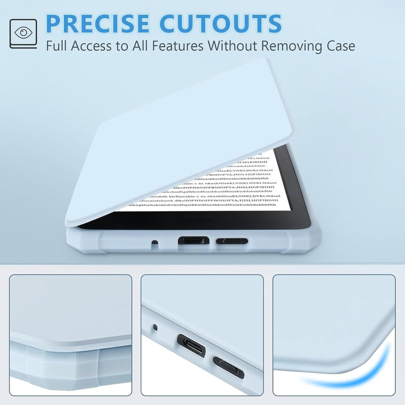 FUWANG Case for Kindle 6 inch 2024 and 2022 Releases Only (11 Generation) - Ultra Slim Lightweight Premium PU Leather Folio Cover with Auto Wake/Sleep Fits Kindle 6'' 11th Generation 2024/2022 - Image 4